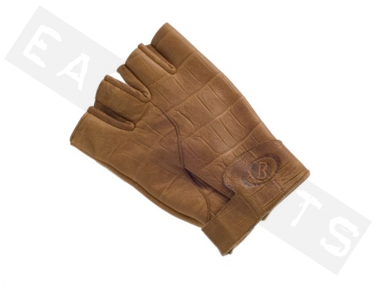 Fingerlose-Handschuhe BARUFFALDI Leder Camel Braun
